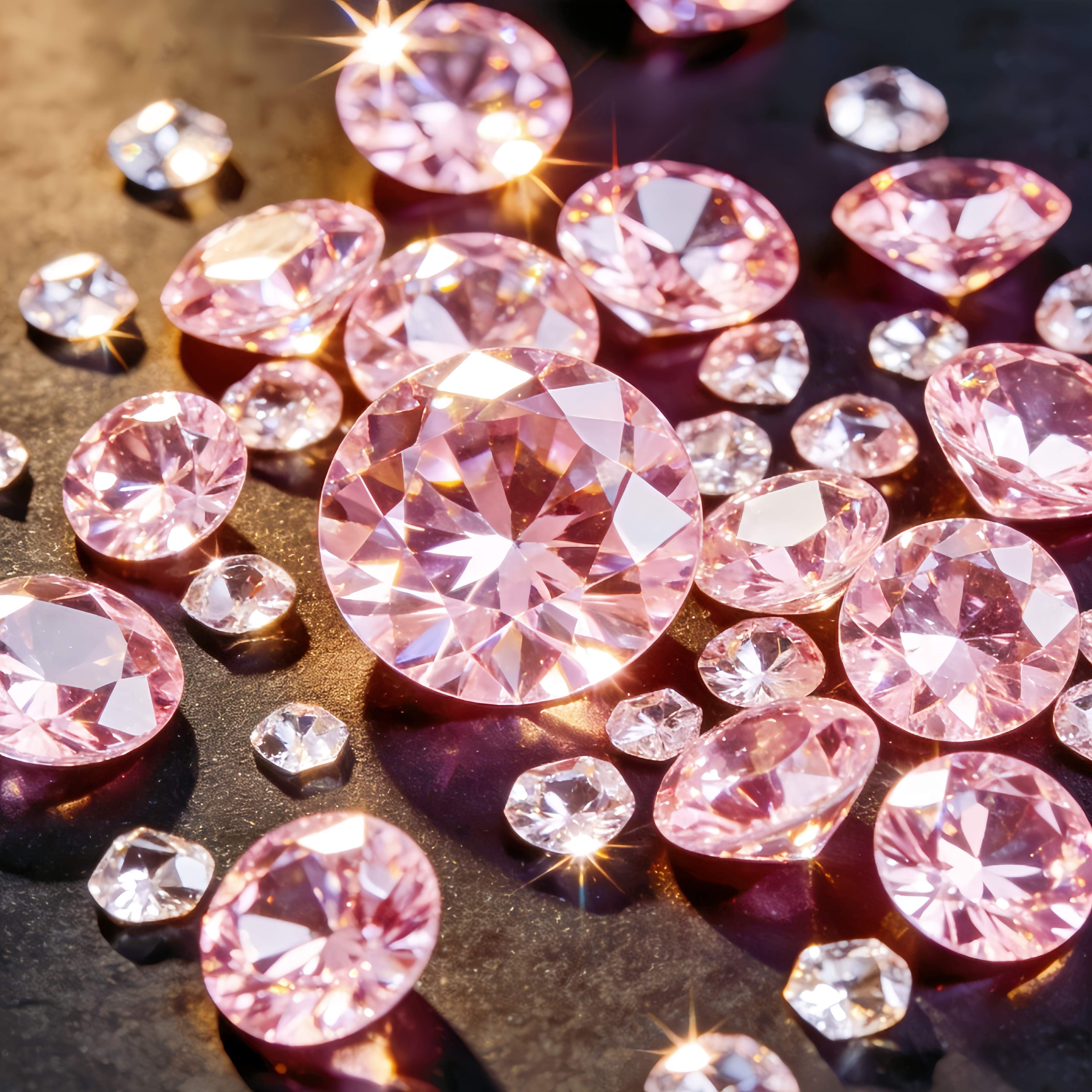 TEMU Large Sparkling 479pcs Pink Acrylic Diamonds Table Scatter Crystals, Acrylic Diamond Gems For Vase Fillers, Wedding Decor, Birthday Party, Home