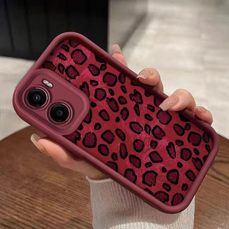 TEMU Phone Case - Leopard Print Phone Case Suitable For Moto G05 | For Moto G06 Tpu Protective Casing Shockproof Trendy Cover