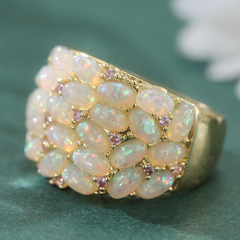 Women's Chunky Waterproof Plated Statement Ring, Party Ready