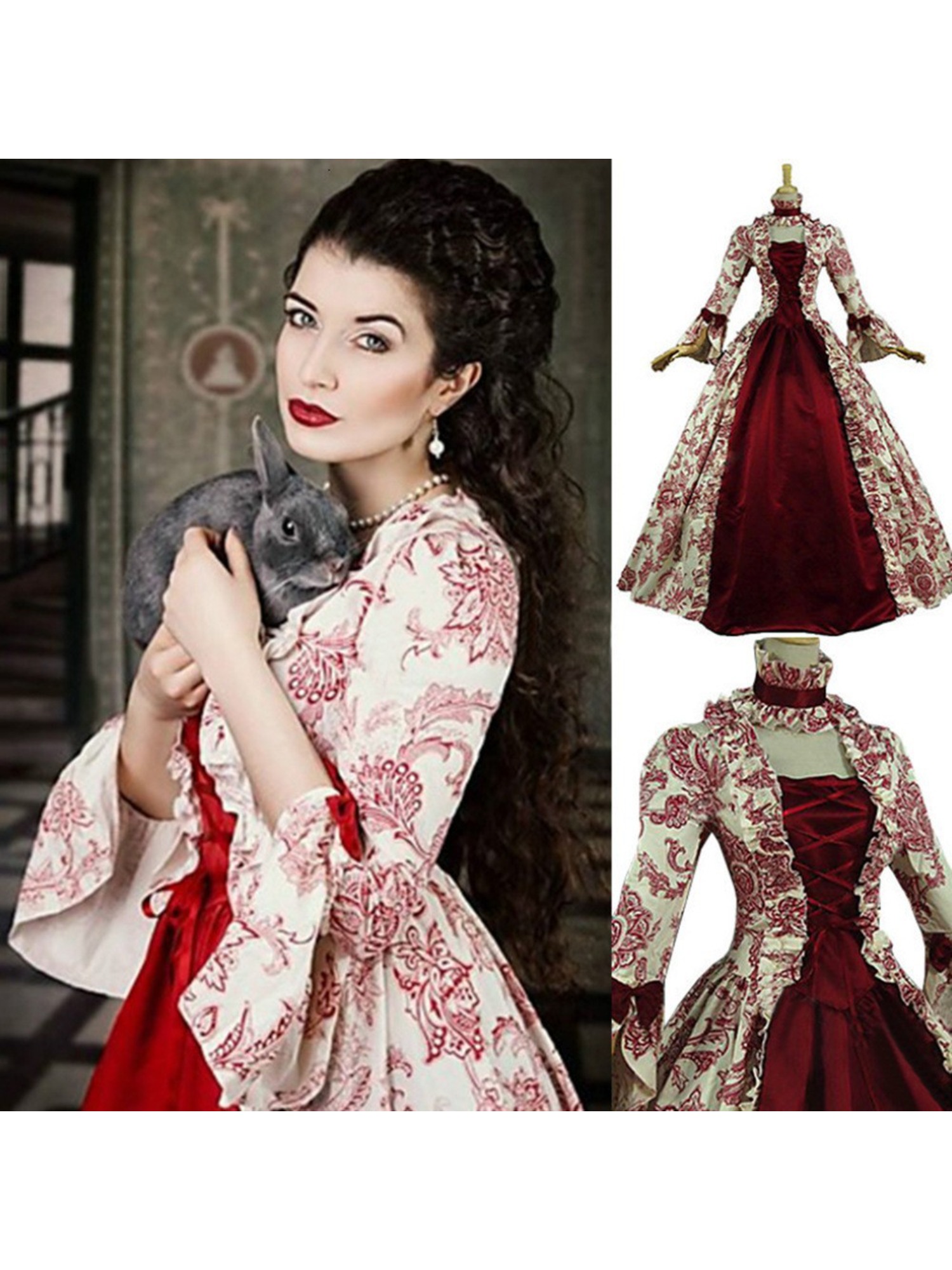 renaissance dress women sold on Temu United States