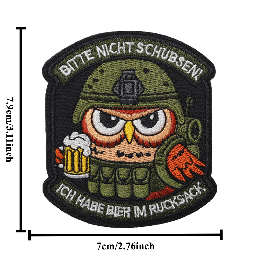 I Have Beer In My Backpack" Embroidered Patch, Hook & Loop Patch, Morale Badge, Backpack Sticker