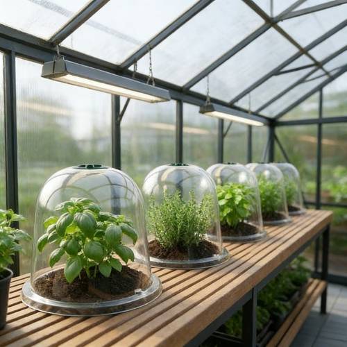 18pcstransparent plant bell cloche 19 56cm x 16 0cm x 9 91cm reusable seedling shield frost protection humidity dome for outdoor gardens greenhouses urban
