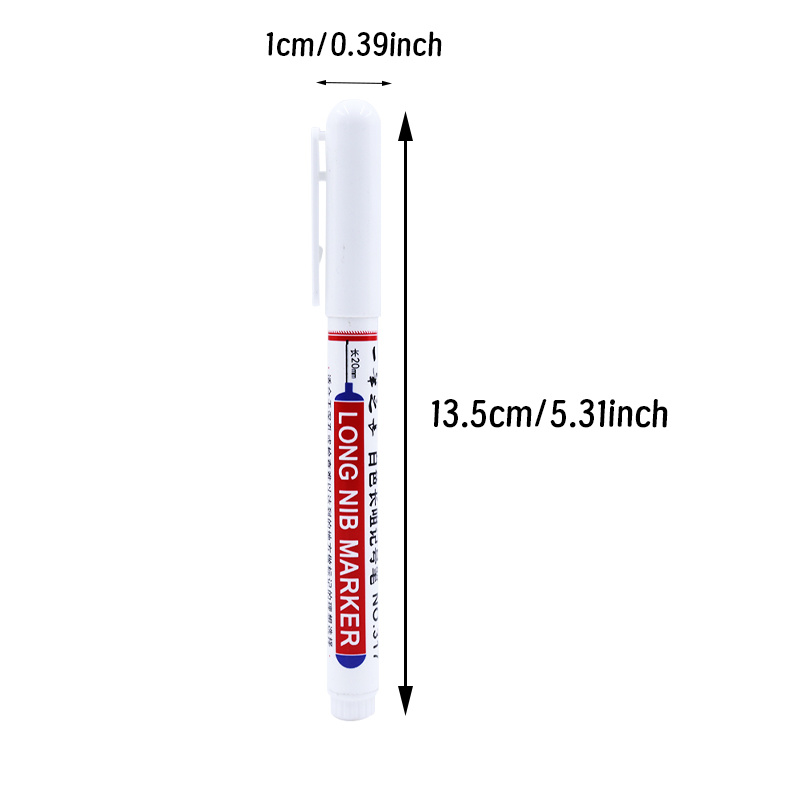 White Fine Tip Markers for Quick Drying and Non-Fading Art