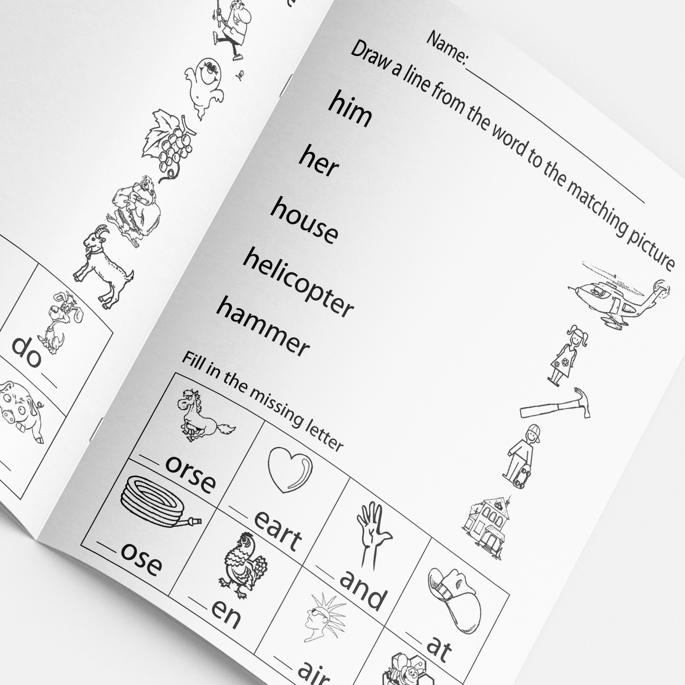 A Fun And Simple Alphabet Workbook for Children Featuring Abcs And Phonics.