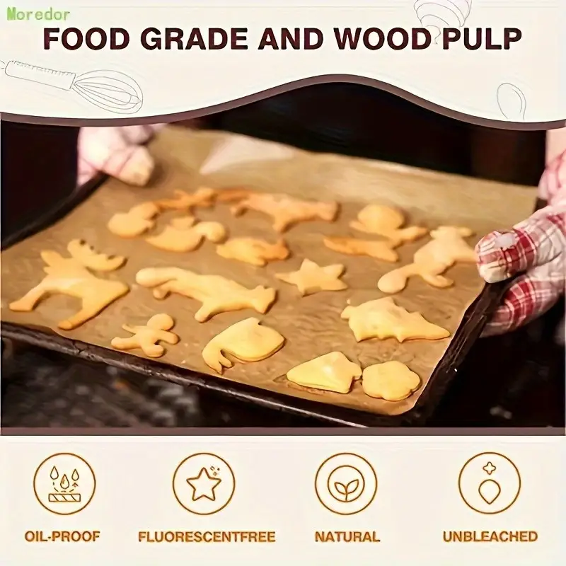 100pcs pre cut parchment paper baking sheets unbleached non stick half sheet pan size for baking cooking grilling air fryer steaming deep fryer home enthusiasts 9 13in Product details 9