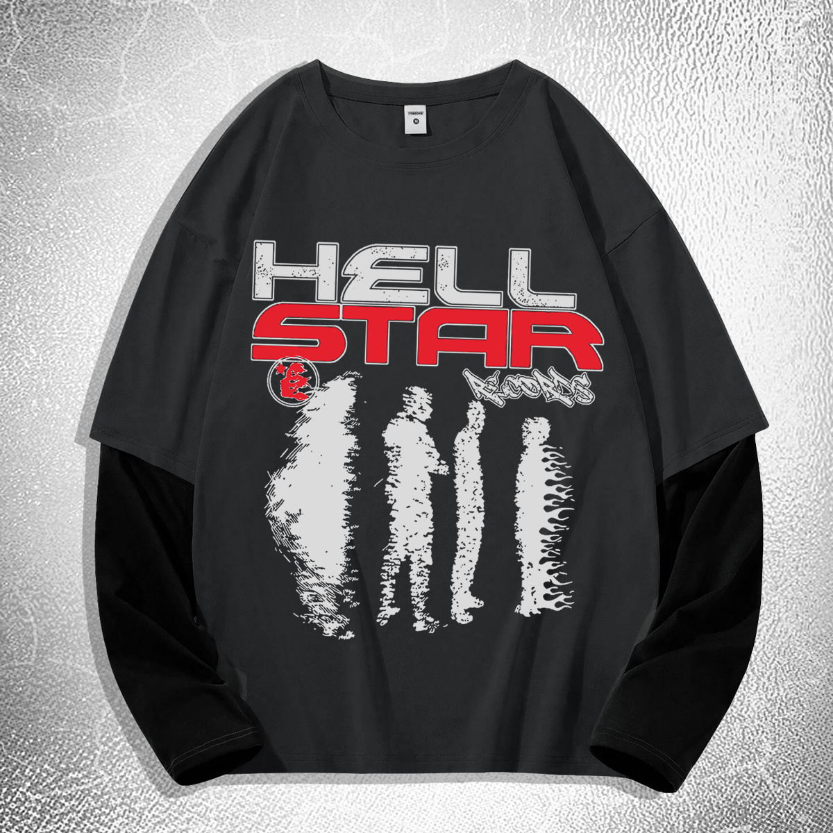 

Graphic Men's Long Sleeve T-shirt - Casual, Stretch Fabric, Round Neck - Spring/fall