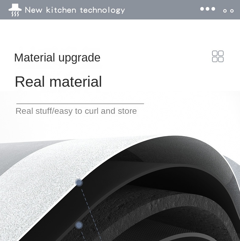 1pc Alfombra de cocina en barro diatomeo - 3.7mm gruesa, base naturalmente antideslizante y resistente a rayones fácil limpieza con paño seco o agua. Cómoda alfombrilla para estar parado ideal también como tapete baños u entradas. ¡Negrua! Disponible varios tamañ