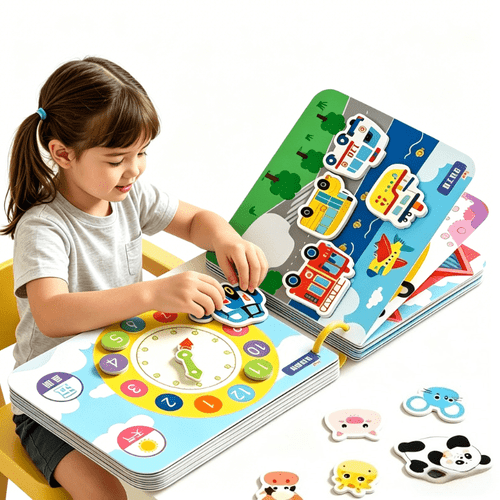 a set of interactive and busy sticker books for children reused ocean themed puzzle flashcards cognitive school supplies childrens day party gifts