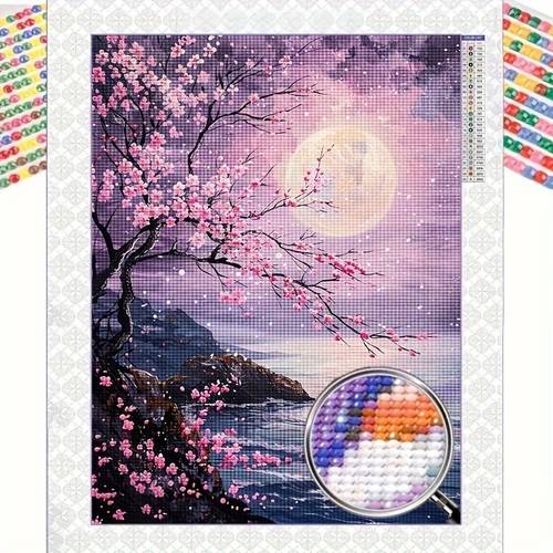 5d diamond painting kit featuring cherry and a with diamonds and tools included beginners in mosaic wall art this stunning home decor is ideal for living rooms and bedrooms