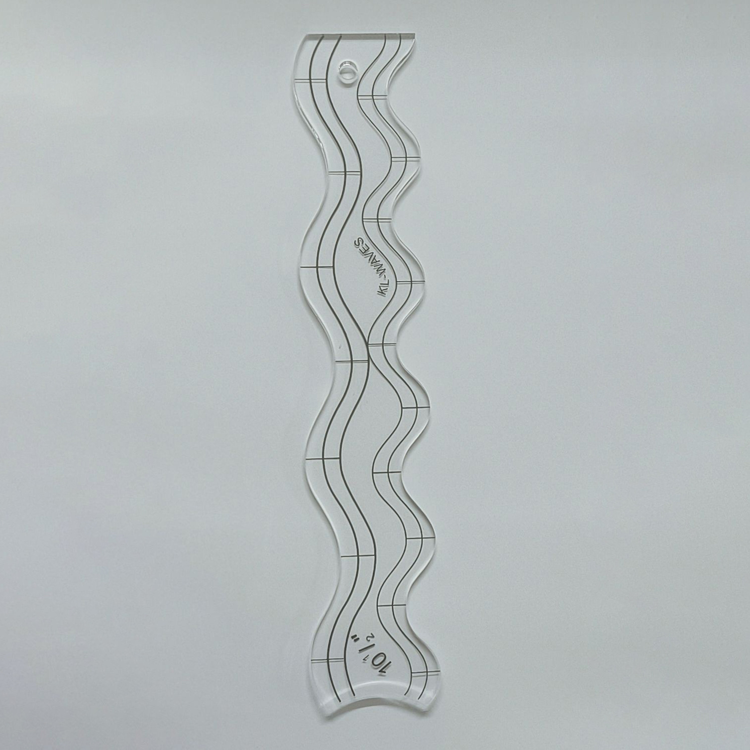 TEMU Acrylic Wavy Sewing Ruler Template, Double Wavy Curve Ruler, 2d Flat Hand Quilting Garment Cutting Presser Foot Guide, Sewing Tool, Holiday Gift