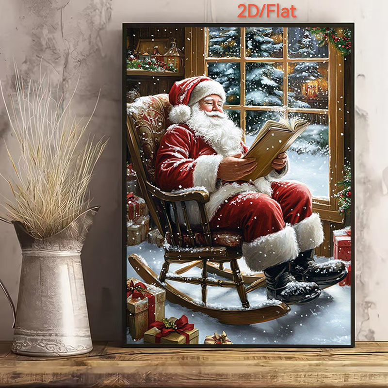 TEMU 2d Flat, 2d Flat, 1pc Frameless Canvas Painting, Affordable 2d Flat Artwork, Unframed Home Wall Decor Gift, Picture Art, Suitable For Holiday