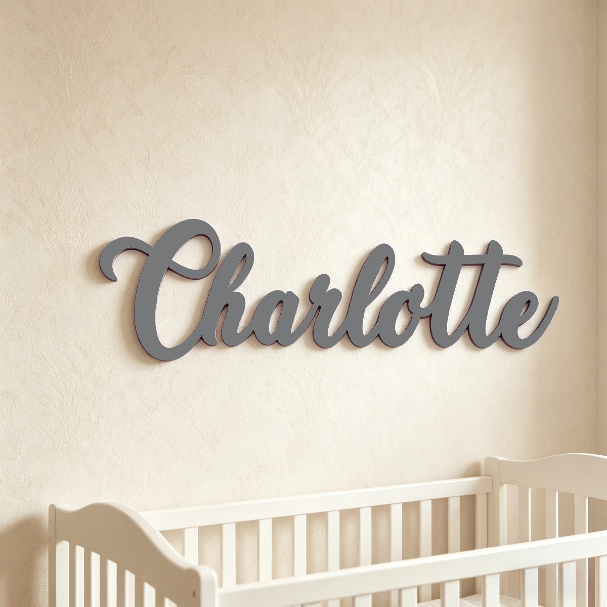 Wooden Name Sign for Nursery and Family Wall Decor