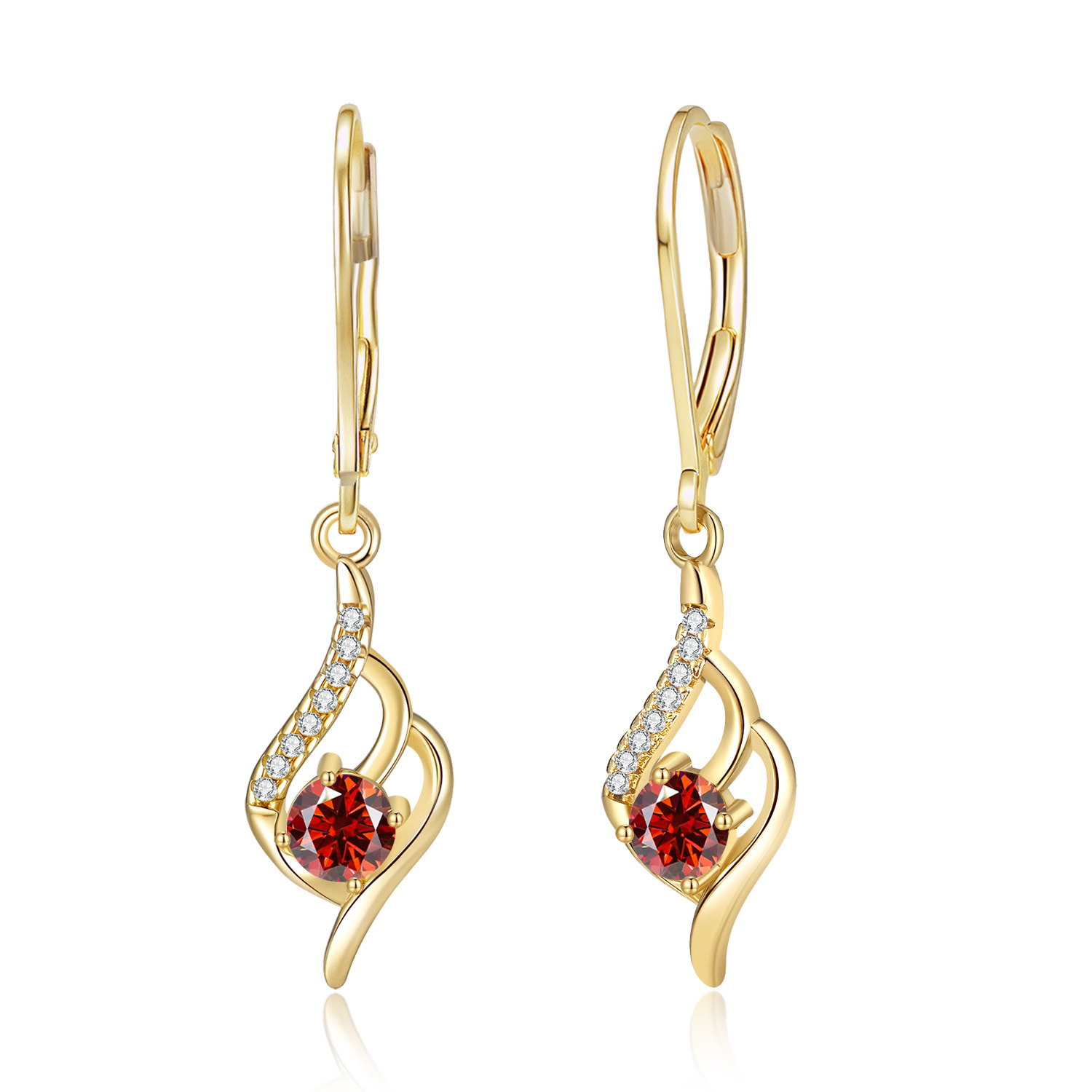 Minimalist 1-Carat Moissanite French Earrings for Women