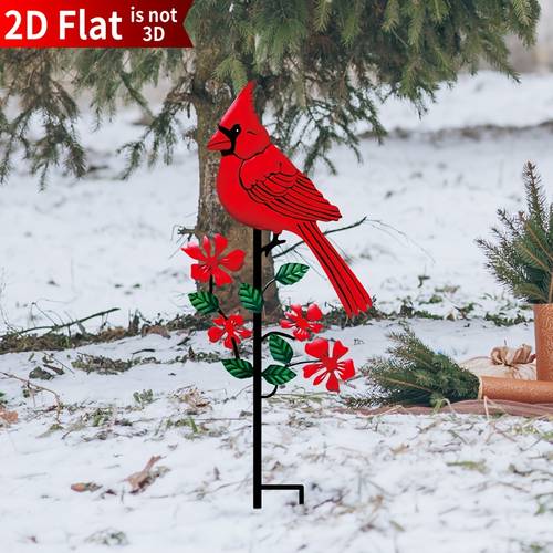 2d flat 2d flat 2d 1pc acrylic christmas garden stake christmas ornament christmas garden stake suitable for courtyard gardens flower pots fence top christmas decoration gift 2d flat