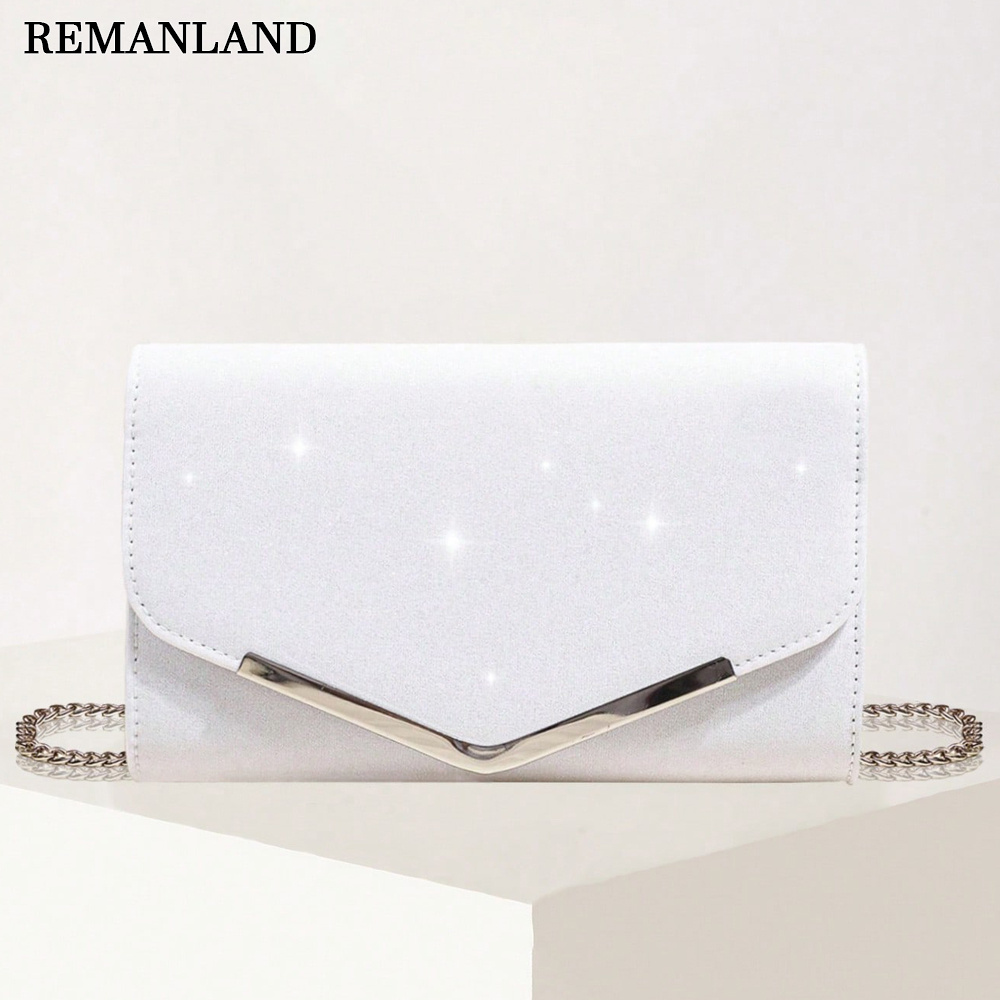 TEMU Pochette de soirée et avec design en V, sac à bandoulière à la , pochette enveloppe et simple, convient pour les fêtes, , dîners, banquets pour