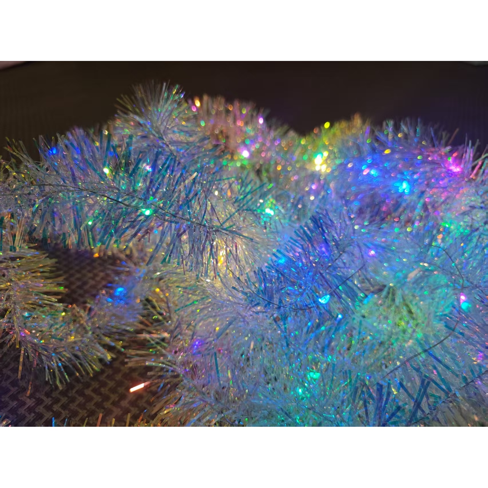 TEMU Guirlande Lumineuse à Failles DIY de 16,5 pieds avec 50 LED, d'Éclairage, Guirlande Lumineuse à Failles pour Fête d'Anniversaire, École,