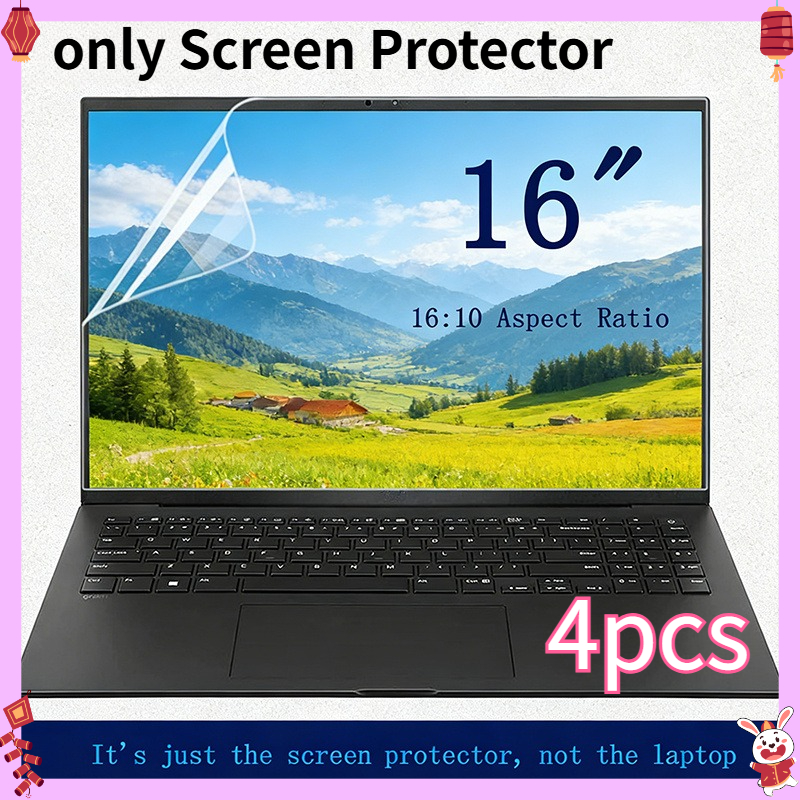 TEMU 4pcs Ultra-thin Screen Protectors For 16-inch 16:10 Ratio Laptops, Pet Material, Matte End, , Anti-scratch, Anti-fingerprint High-quality Screen