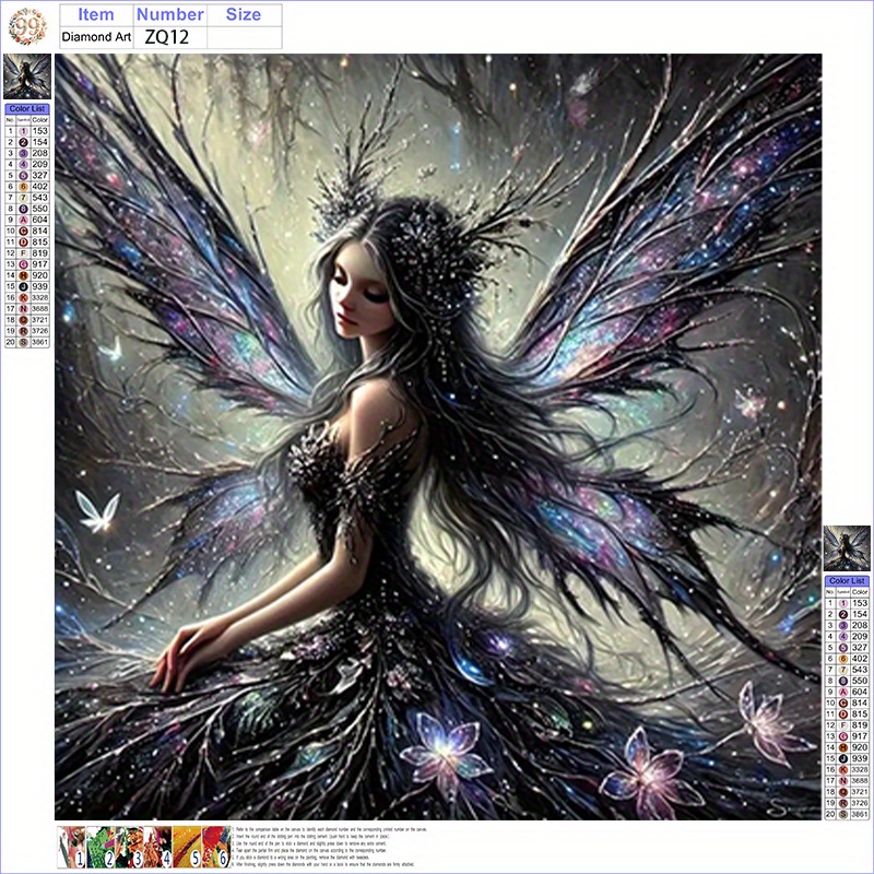 TEMU The 5d Diamond Painting Kit - Forest Fairy. Easy For Beginners, Ideal For Decorating Your For Home Or Office Walls, And A Wonderful Gift For