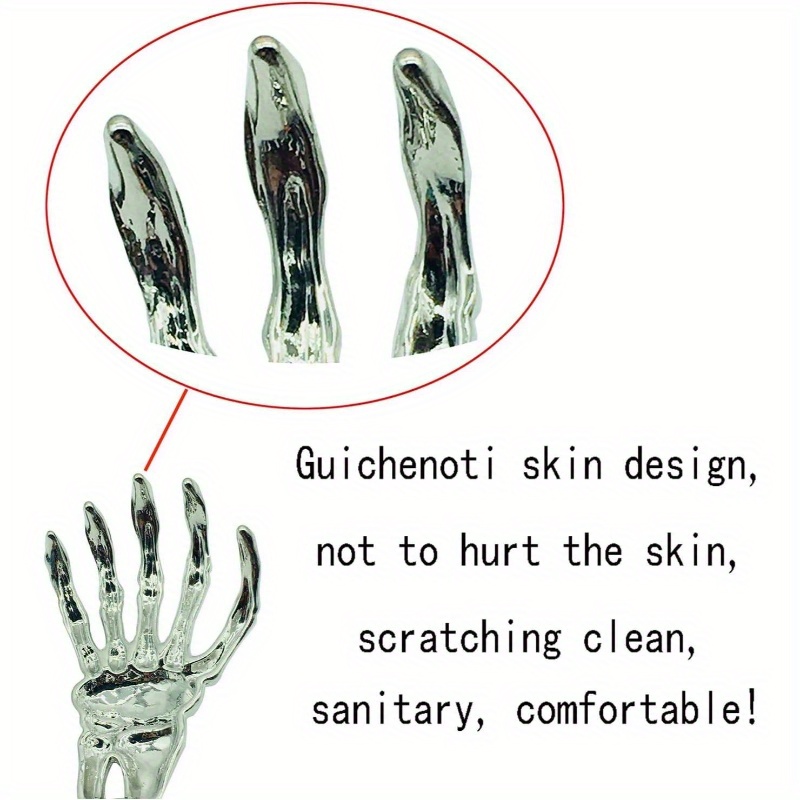 1 - portable extendable skeleton hand back scratcher, a humorous ghost hand massager, perfect as a stocking stuffer for men, dads, women, and adults in black., suitable for halloween & christmas. no artificial fragrances, step back stretcher gift Product details 5