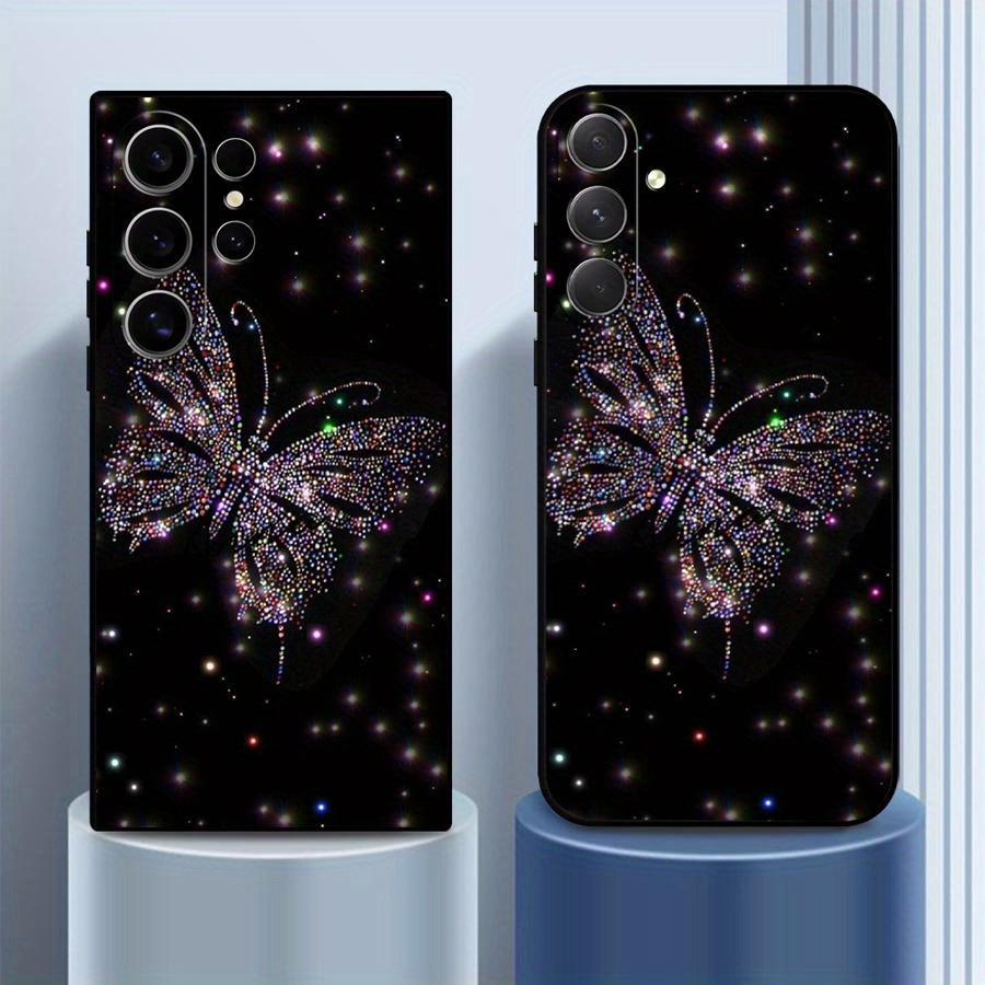 

Compatible With Samsung S25 Ultra S24 S23 S22 Plus S21 S20 Fe Phone Case For Note 20 Ultra Matte Silicone Shockproof Casing Protective Cover Butterflies