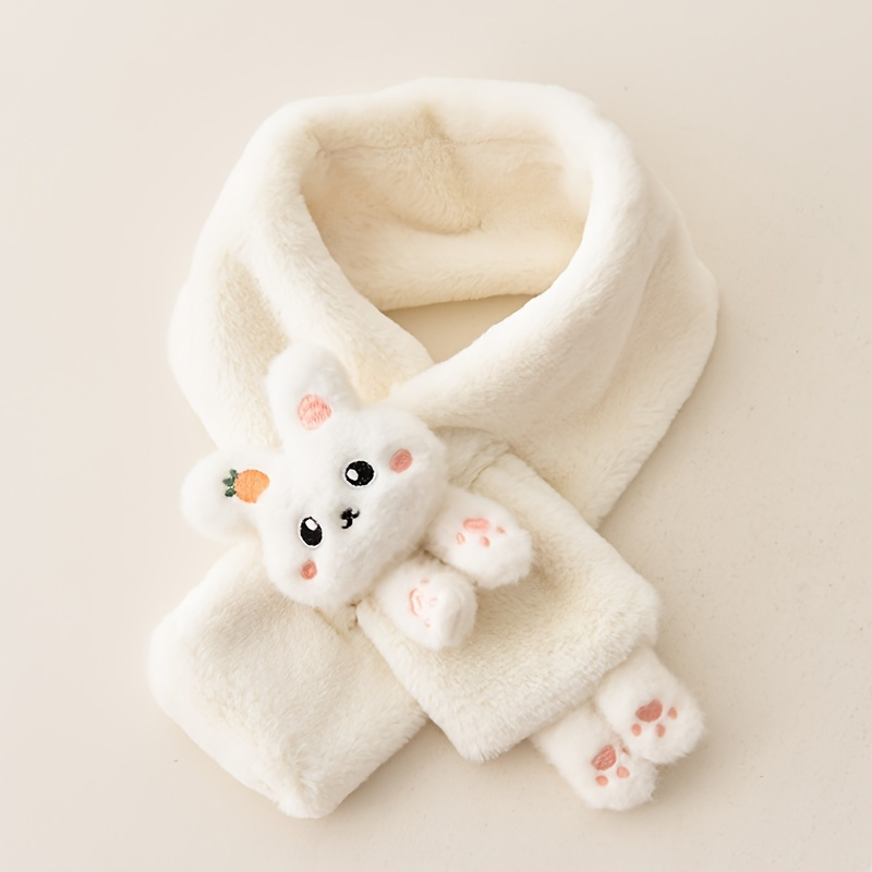 

Soft And Warm Knitted Scarf For Little Girls - Cute Made Of Nylon