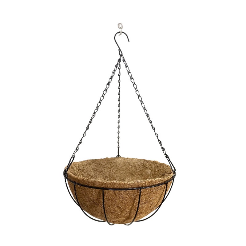E-shop Hängekörbe für Pflanzen Outdoor (10 Zoll) – Hängepflanzgefäße für draußen, Metall-Drahtkörbe mit Innenfutter, Hängepflanzentöpfe für drinnen,