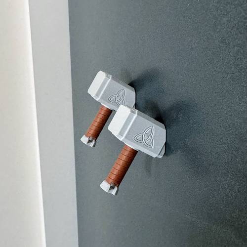 cute hammer decor suitable for fridge dishwasher garage plastic with base rectangular hammer ornament for kitchen desk coffee machine gift for festive surprise for no