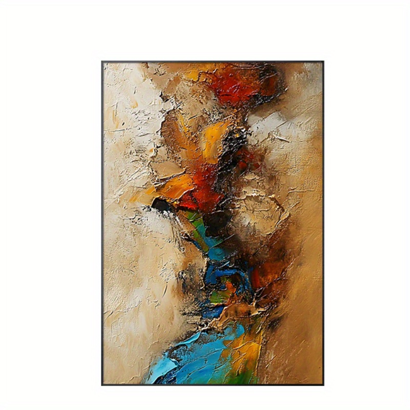 TEMU Hand-painted Abstract Texture Oil Paintings, Entrance Decorative Paintings, Entrance Hanging Paintings, Hotel Corridor And Hanging Paintings,