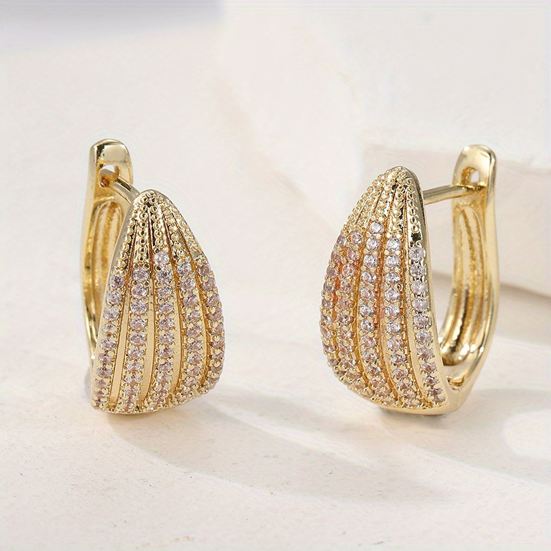 Women's Synthetic Zirconia Hoop Earrings