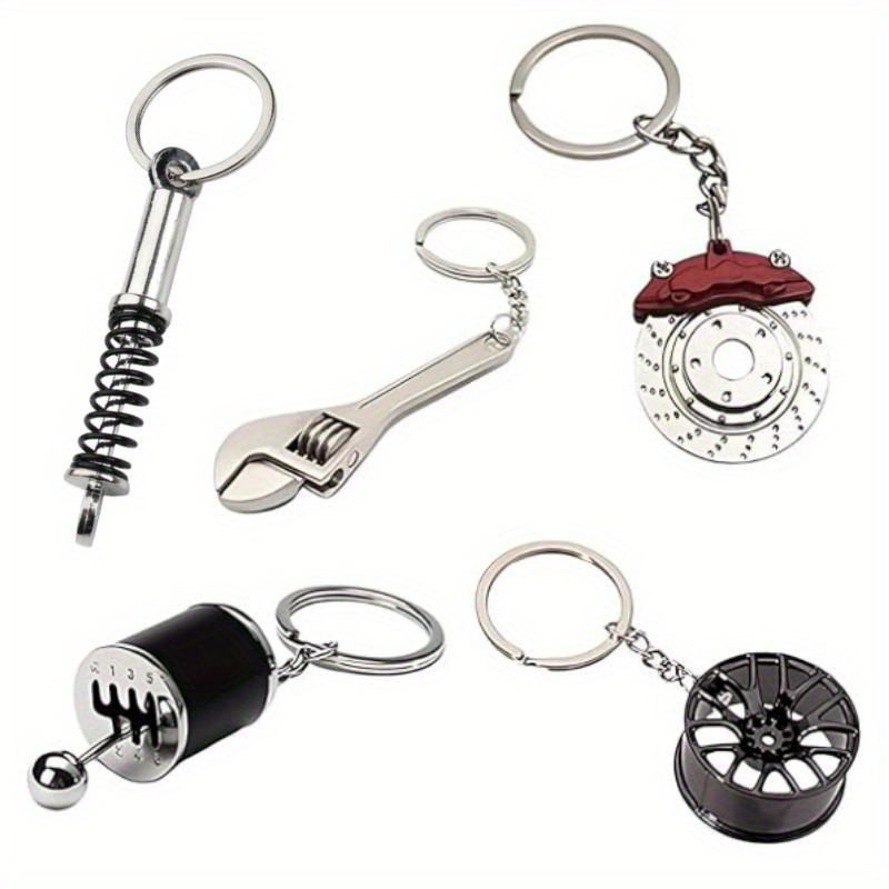 TEMU 5 Pack Key Chain, Car Modification Key Chain, Gearbox Keychain, Pendant, Cool Car Gear Shifter Keychain Car Key Accessories