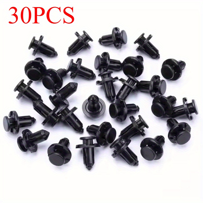 White Plastic Trim Be In Your Mind 50Pcs Vehicle Bumper Side Skirt Sills Trim Clips Plastic Push-Type Rivets Fasteners 96057846 Fits 7mm Hole Black Plastic Car Trim Clips - Foto 6