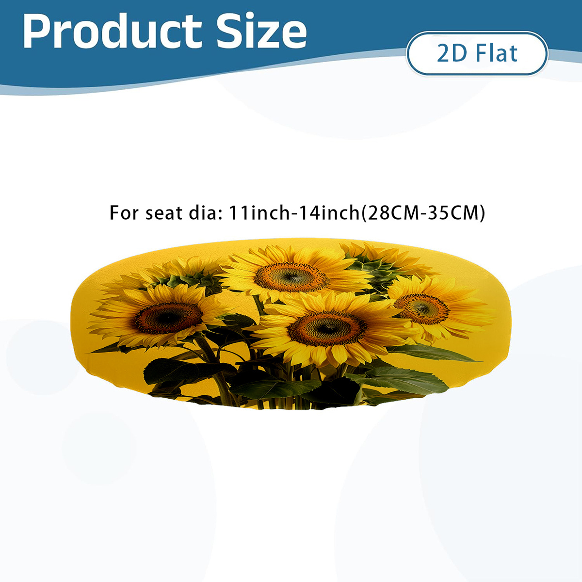 TEMU redonda para taburete con ramo de - elástica estirable para silla, adecuada para muebles de bar, hogar y jardín, estampado floral moderno ,
