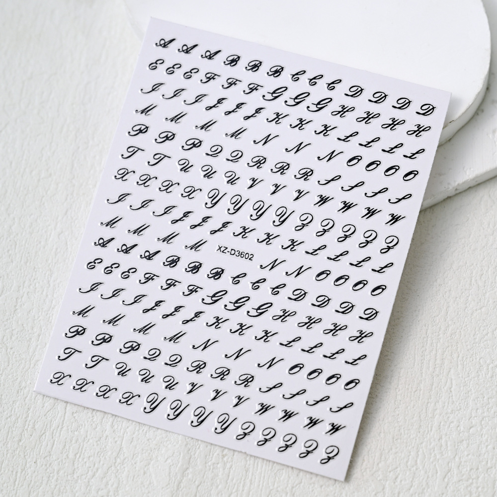 6 Colors Optional Nail Sticker Adhesive Self-adhesive Nail Decoration