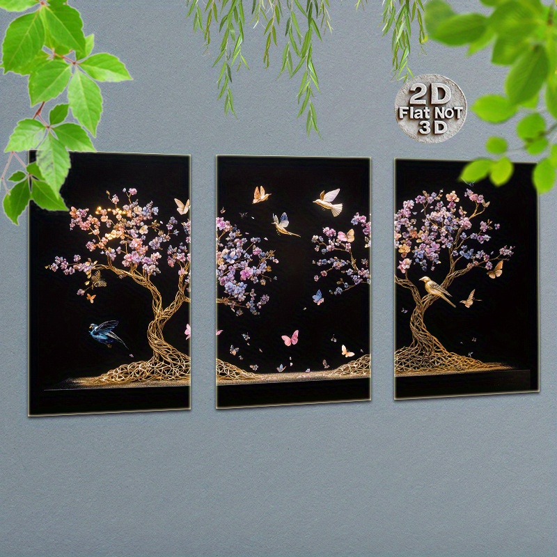 TEMU 2d Flat, Frameless Painting Acrylic Scratch Painting Wall Art Decor For Living Room Bedroom Office Gallery Exhibition