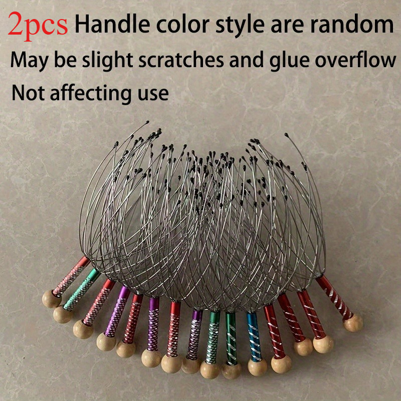 2 Piezas Masajeador de Cuero Cabelludo de Pulpo de 12 Garras, Masajeador de Cabeza y Extractor de Alma ¡Te Brinda una Comodidad Inesperada! ¡El Regalo Ideal para Familiares y Amigos!