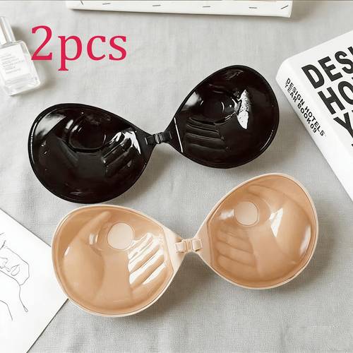 invisible bra push support portable design easy on off teardrop shape for backless strapless wedding party