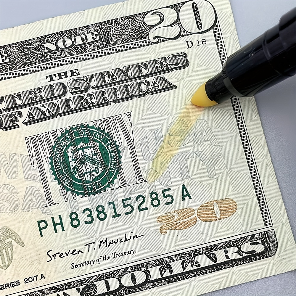 Stylo compact à base d'eau pour détecter la monnaie, idéal pour vérifier l'authenticité des objets de valeur