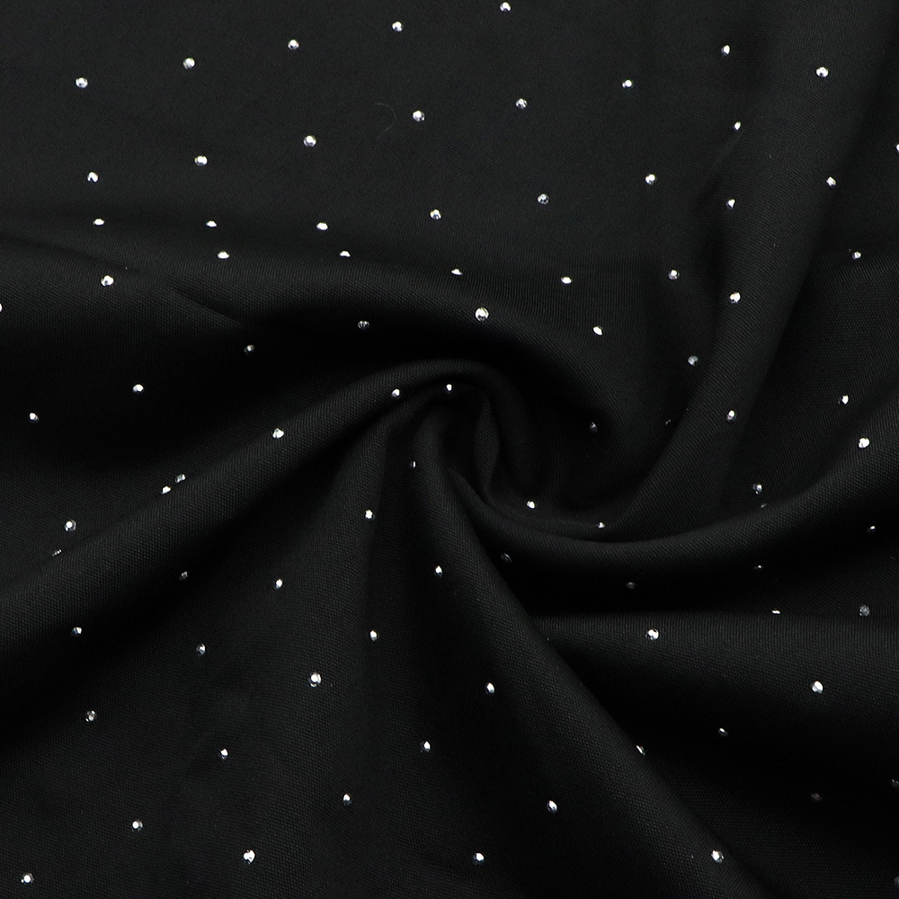TEMU Tela de poliéster con diamantes de hotfix de 50X150Cm 19.68 X 57In para manualidades, ideal para acolchar, hacer almohadas, ropa, envolver