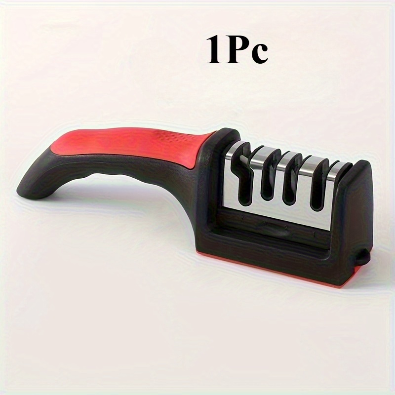 TEMU 1pc, Steel Heavy-duty Knife Sharpener, 3-in-1 Blade Tool, Restore Knives & Open New Blades,