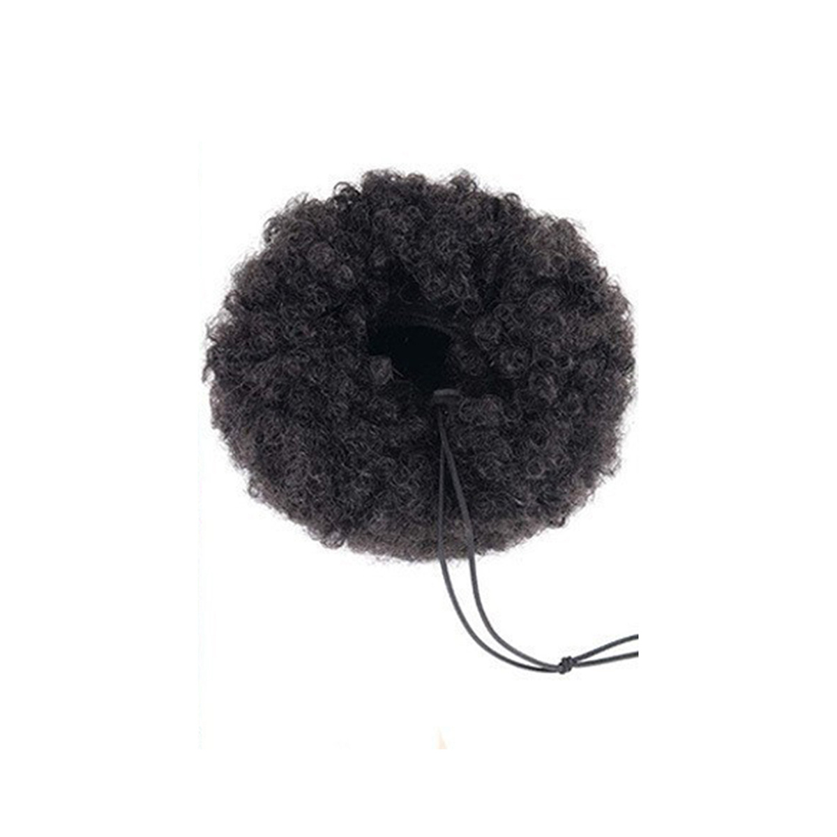 TEMU European And American Explosion Small Curly Bun Drawstring Wig Bun, African Short Curly Fluffy Flower Bud Head Lazy Bun Wig Circle, Daily