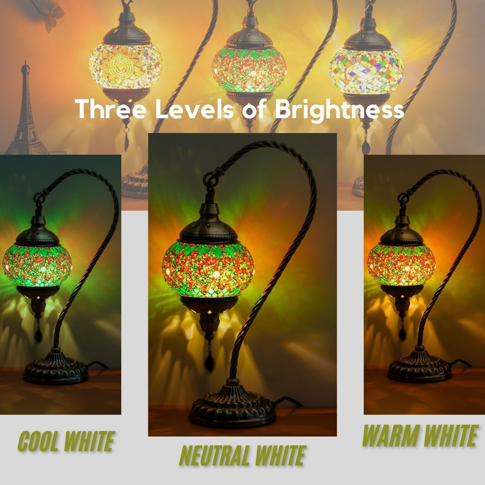 VALVELLO Lampe En Mosaïque Faite à La Main, Veilleuse, Turque, Arabe, Orientale