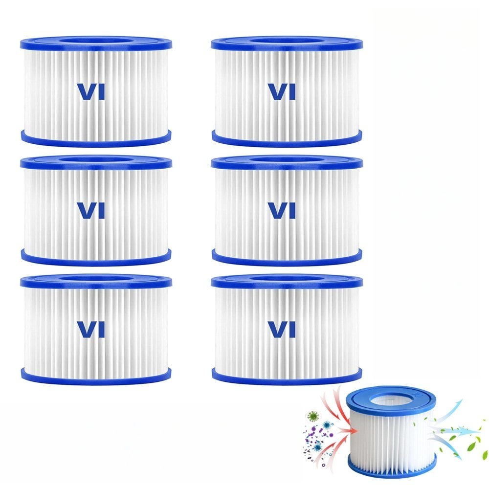 6-pack Filter Cartridge Pool And Spa Replacement Kit High- Filtration And Clean Suitable For Hot Tubs And Pools