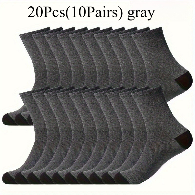 TEMU 10 Pairs Socks Running Socks Men And Girls Shock-absorbing Sports Socks