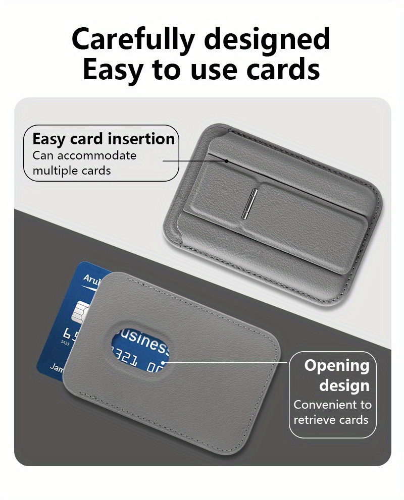 Phone Case: for iPhone 16 New Genuine Leather Card Slot Wallet Case with Stand, Magnetic Closure, Stylish Business Design for 16 Pro Max, Comfortable Feel, High-Quality Texture, Lightweight, Practical, Durable, Portable, with Lens Frame Stand