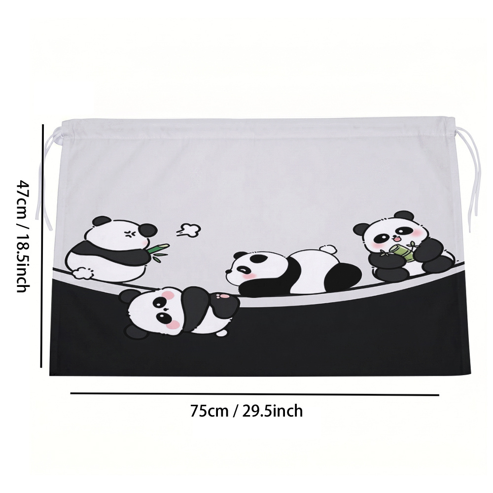 TEMU Pare-soleil de voiture à motif panda, rideaux latéraux à ventouses, rideaux de fenêtre de voiture faciles à installer pour de l'intimité,