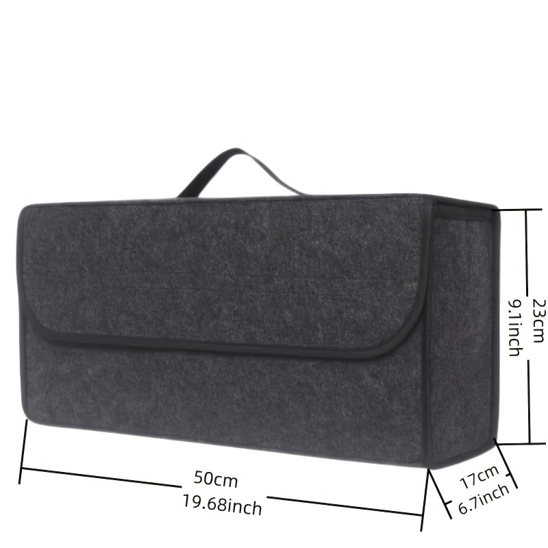 TEMU Car-mounted Foldable Trunk Storage Box, An Organizing Container For Storing Groceries, Repair Tools, And Travel Supplies, A Multi-functional