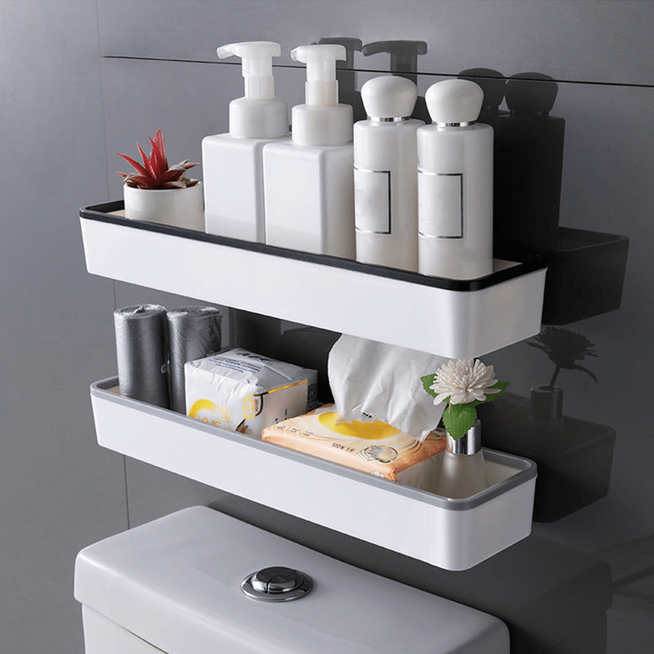 space saving multi function toilet shelf 1pc free standing bathroom storage cabinet rack no drill required over the toilet storage shelf2025 details 6