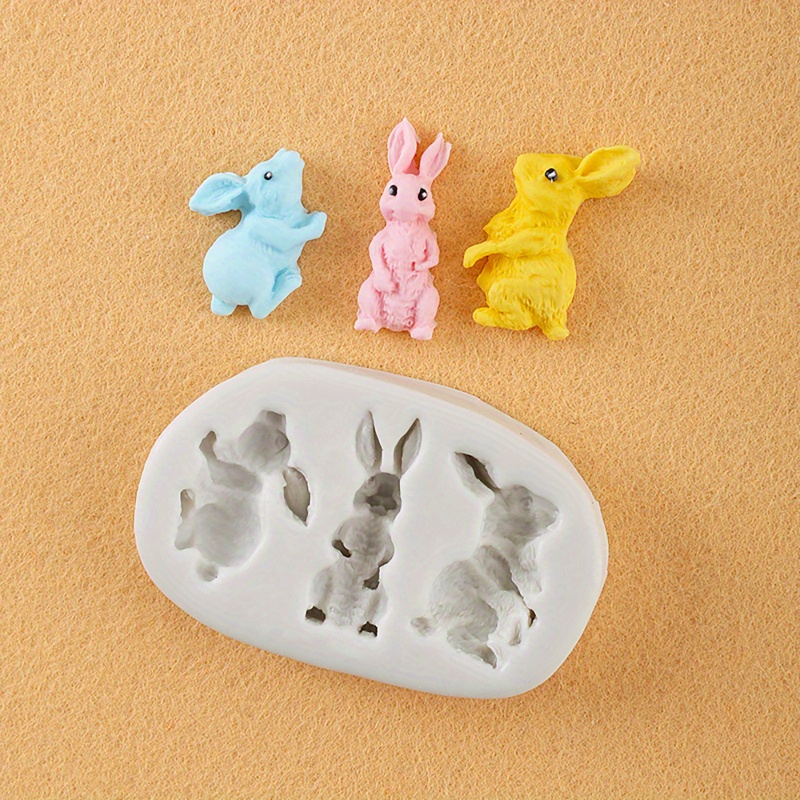 

3d Rabbit Silicone Mold For Cake Decorating - Baking Accessory, Craft Tool & Supply