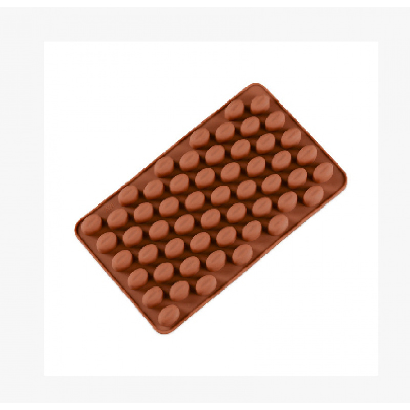 Image of 1pc For Specialty& Novelty Cake Pans Coffee Bean Silicone Chocolate Mold; Silicone Cake Baking Mold