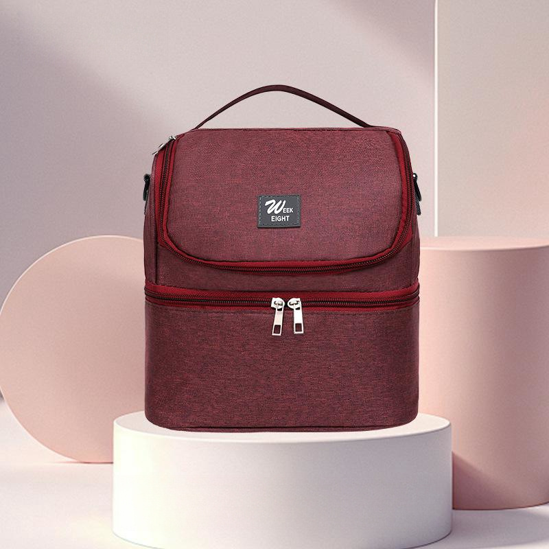 Double Layer Insulated Bag w/ Shoulder Straps